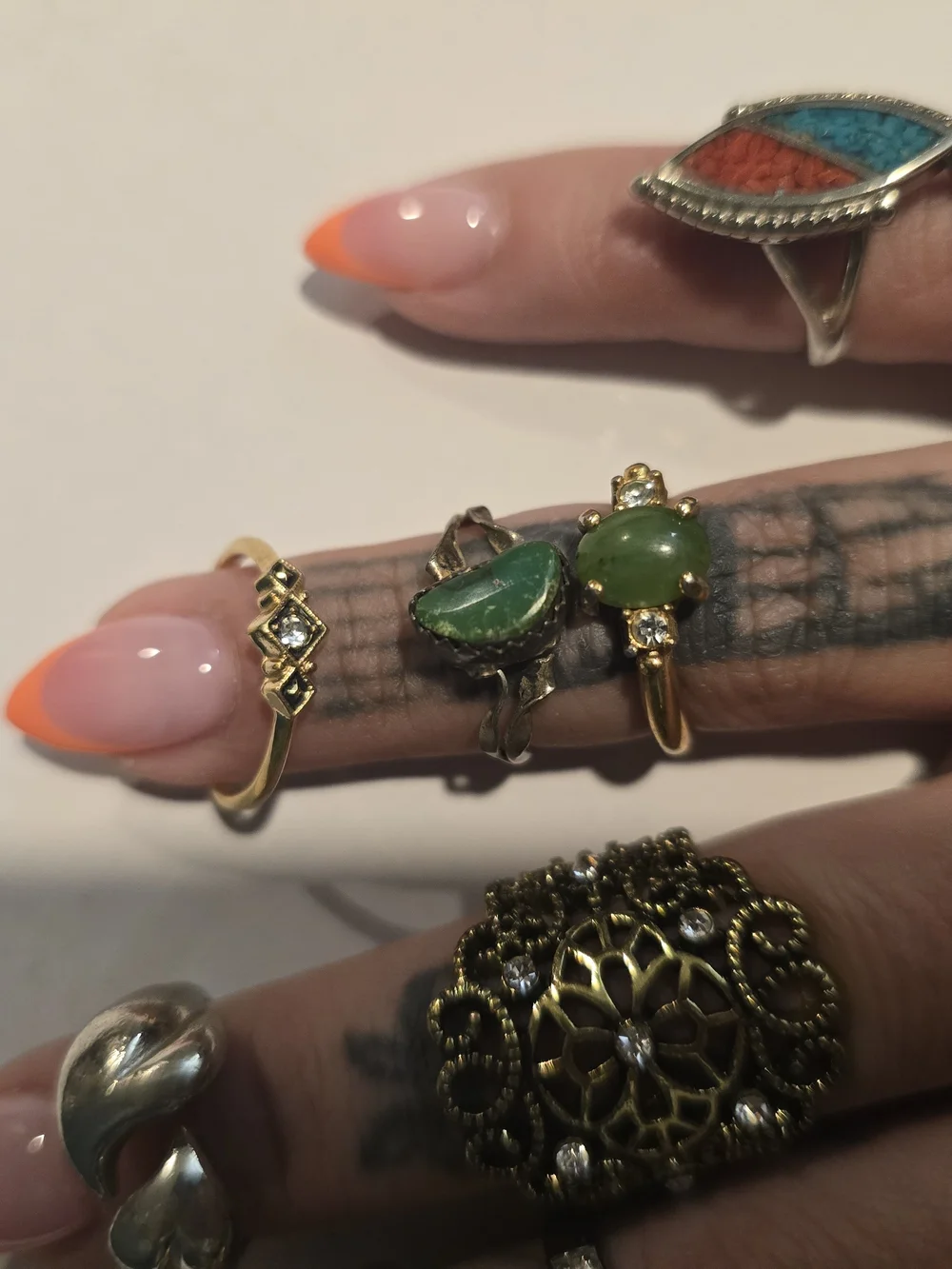 Vintage Ring Lot- Women Jewelry - Picture 1 of 8